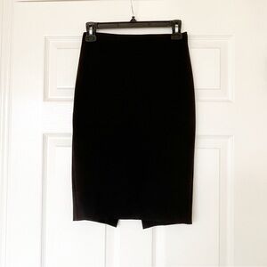 EXPRESS Lined Black Pencil Skirt, Size OO